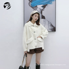 Top selling fashion winter warm womens real fur coats faux fur long coat